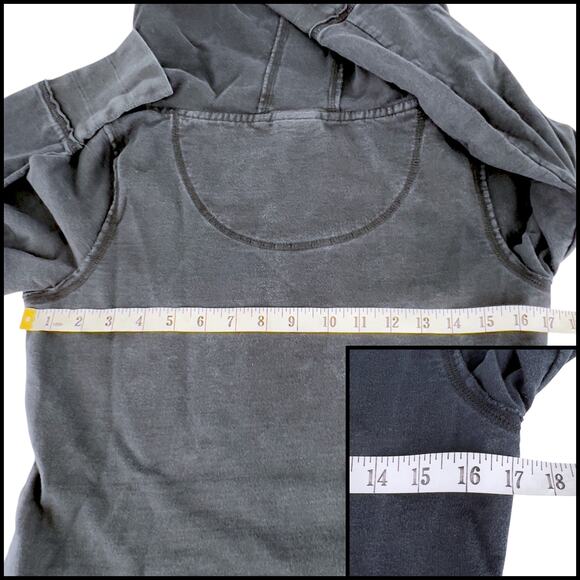 Mossimo Supply Co. (Target) Distressed Pullover Hoodie Small Black 100% Cotton - Picture 13 of 14